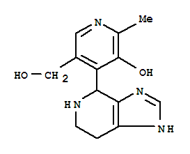 (8ci,9ci)-5-羟基-6-甲基-4-(4,5,6,7-四氢-1H-咪唑并[4,5-c]吡啶-4-基)-3-吡啶甲醇结构式_4875-52-9结构式