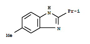 (9ci)-5-甲基-2-(1-甲基乙基)-1H-苯并咪唑结构式_4887-90-5结构式