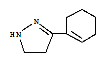 3-(1-环己烯-1-基)-4,5-二氢-1H-吡唑结构式_49636-37-5结构式