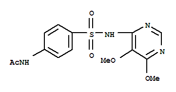 N(4)-乙酰基磺胺多辛结构式_5018-54-2结构式