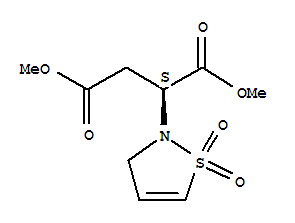 (2S)-2-(1,1-二氧代-2(3H)-异噻唑基)-丁二酸二甲酯结构式_515130-06-0结构式
