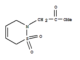 3,6-二氢-2H-1,2-噻嗪-2-乙酸甲酯,1,1-二氧化物结构式_515130-17-3结构式