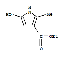 5-羟基-2-甲基-1H-吡咯-3-羧酸乙酯结构式_52299-74-8结构式