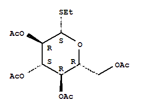 2,3,4,6-四-o-乙酰基-1-硫代-beta-d-吡喃葡萄糖苷乙酯结构式_52645-73-5结构式