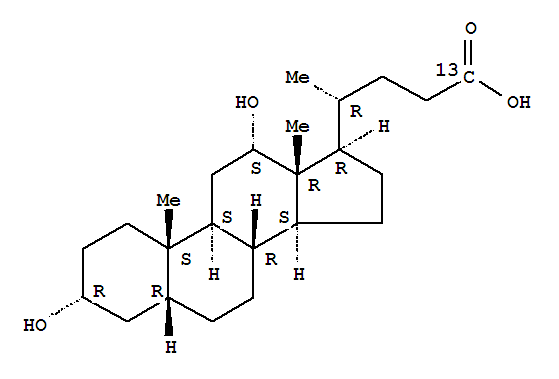 去氧胆酸-13C结构式_52886-37-0结构式