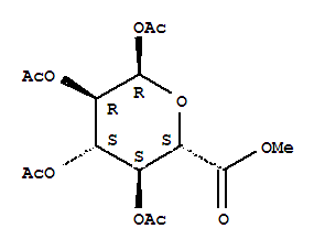 1,2,3,4-四-o-乙酰基-a-d-葡萄糖苷酸甲酯结构式_5432-32-6结构式