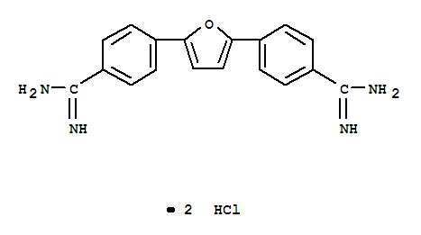 4-[5-(4-甲脒基苯基)-2-呋喃基]苯羧酰胺结构式_55368-40-6结构式