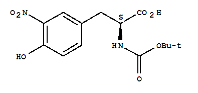 Boc-3-硝基-L-酪氨酸结构式_5575-03-1结构式