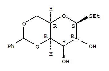 4,6-o-亚苄基-硫代-beta-d-半乳糖苷乙酯结构式_56119-28-9结构式