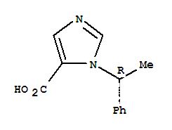 (R)-(+)-1-(1-苯基乙基)-1H-咪唑-5-羧酸结构式_56649-48-0结构式