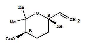 (6-乙烯-2,2,6-三甲基噁烷-3-基) 乙酸酯结构式_56752-50-2结构式