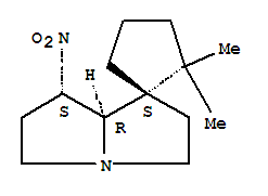 (5β,1s)-2,2-二甲基-4β-硝基螺[环戊烷-1,6-[1]氮杂双环[3.3.0]辛烷]结构式_57308-84-6结构式