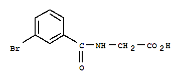 n-(3-溴苯甲酰基)-甘氨酸结构式_57728-60-6结构式