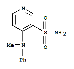 4-( 甲基苯基氨基)吡啶-3-磺酰胺结构式_58155-54-7结构式