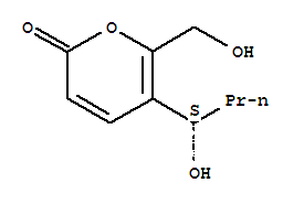 5-[(S)-1-羟基丁基]-6-羟基甲基-2H-吡喃-2-酮结构式_60031-98-3结构式
