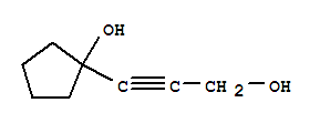 (7ci,8ci,9ci-1-(3-羟基-1-丙炔)-环戊醇结构式_6050-33-5结构式