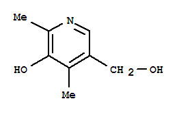 5-(羟甲基)-2,4-二甲基吡啶-3-醇结构式_61-67-6结构式 5-(羟甲基)-2,4-二甲基吡啶-3-醇结构式_61-67-6结构式