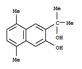 3-(1-甲基-1-羟基乙基)-5,8-二甲基萘-2-醇结构式_61263-73-8结构式