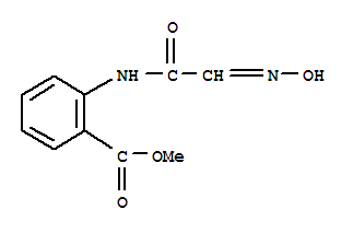 2-{[(2e)-2-(羟基亚氨基)乙酰]氨基}苯甲酸甲酯结构式_63016-87-5结构式