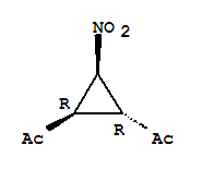 rel-(9ci)-1,1-[(1r,2r)-3-硝基-1,2-环丙烷二基]双-乙酮结构式_637353-92-5结构式