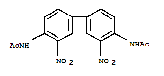 N-(4-(4-乙酰氨基-3-硝基苯基)-2-硝基苯基)乙酰胺结构式_6378-90-1结构式