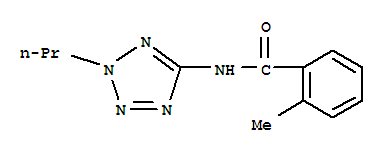 (9ci)-2-甲基-n-(2-丙基-2H-四唑-5-基)-苯甲酰胺结构式_638145-76-3结构式