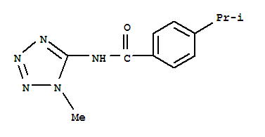 (9ci)-4-(1-甲基乙基)-n-(1-甲基-1H-四唑-5-基)-苯甲酰胺结构式_638146-75-5结构式