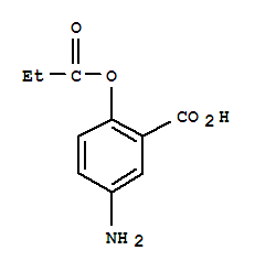 (9ci)-5-氨基-2-(1-氧代丙氧基)-苯甲酸结构式_639825-25-5结构式