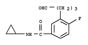 (9ci)-n-环丙基-4-氟-3-(4-氧代丁基)-苯甲酰胺结构式_639858-65-4结构式