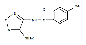 (9ci)-n-[4-(乙酰基氨基)-1,2,5-噁二唑-3-基]-4-甲基-苯甲酰胺结构式_640238-19-3结构式