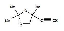 (9ci)-4-乙炔-2,2,4-三甲基-1,3-二氧戊环结构式_64031-36-3结构式