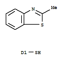 2-甲基-苯并噻唑硫醇结构式_64036-43-7结构式