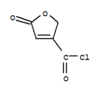 (9ci)-2,5-二氢-5-氧代-3-呋喃羰酰氯结构式_64124-99-8结构式