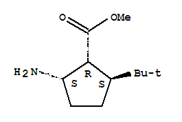 2-氨基-5-(1,1-二甲基乙基)-环戊烷羧酸甲酯结构式_641609-29-2结构式