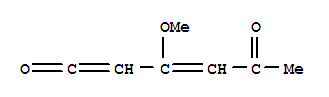 (9ci)-3-甲氧基-1,3-己二烯-1,5-二酮结构式_641641-13-6结构式