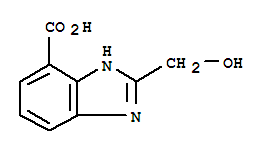 (9ci)-2-(羟基甲基)-1H-苯并咪唑-4-羧酸结构式_64183-70-6结构式