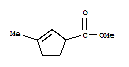 (9ci)-3-甲基-2-环戊烯-1-羧酸甲酯结构式_64187-84-4结构式