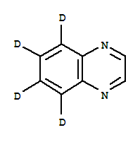 喹喔啉-D4结构式_64252-08-0结构式