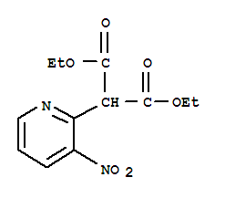 2-(3-硝基吡啶-2-基)丙二酸二乙酯结构式_64362-41-0结构式