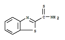 2-苯并噻唑硫代甲酰胺(9ci)结构式_64377-94-2结构式