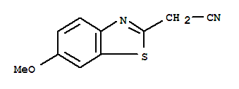 (9ci)-6-甲氧基-2-苯并噻唑乙腈结构式_64513-30-0结构式