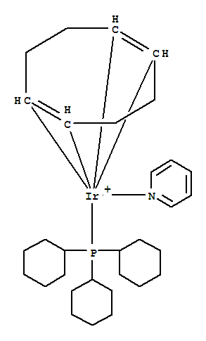 (1,5-环辛二烯)(吡啶)(三环己基磷)六氟磷酸铱结构式_64536-77-2结构式