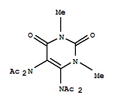 (9ci)-N,N-(1,2,3,6-四氢-1,3-二甲基-2,6-二氧代-4,5-嘧啶二基)双[n-乙酰基-乙酰胺结构式_64589-40-8结构式