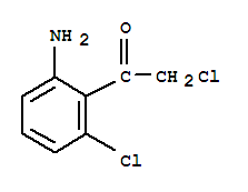 (9ci)-1-(2-氨基-6-氯苯基)-2-氯-乙酮结构式_64605-39-6结构式