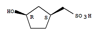 顺式-(9ci)-3-羟基-环戊烷甲烷磺酸结构式_64646-22-6结构式