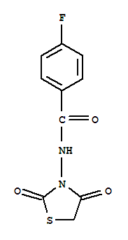 (9ci)-n-(2,4-二氧代-3-噻唑啉基)-4-氟-苯甲酰胺结构式_646990-01-4结构式