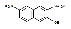 (9ci)-7-氨基-3-羟基-2-萘羧酸结构式_64863-13-4结构式