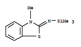 (9ci)-1,1,1-三甲基-n-(3-甲基-2(3h)-苯并噻唑)-硅胺结构式_64874-21-1结构式