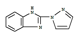 (9ci)-2-(1H-吡唑-1-基)-1H-苯并咪唑结构式_6488-88-6结构式