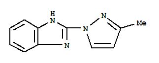 (9ci)-2-(3-甲基-1H-吡唑-1-基)-1H-苯并咪唑结构式_6488-90-0结构式